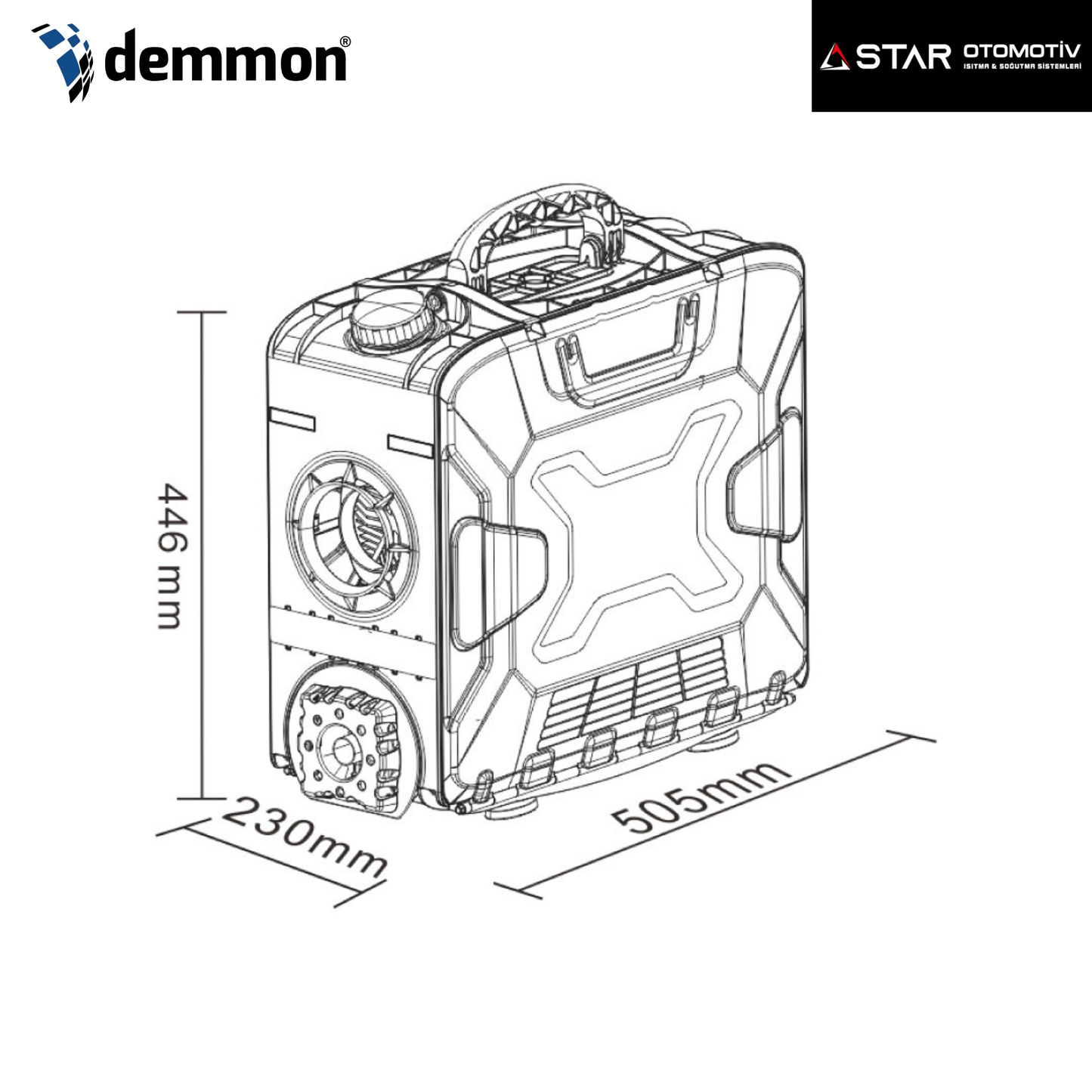 DEMMON TAŞINABİLİR DİZEL ISITICI