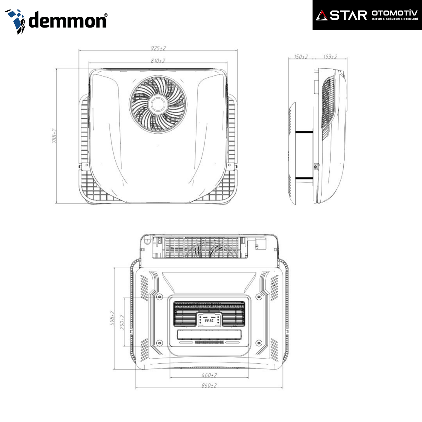 DEMMON SLİMCOOL PRO-12L ARAÇ KLİMASI