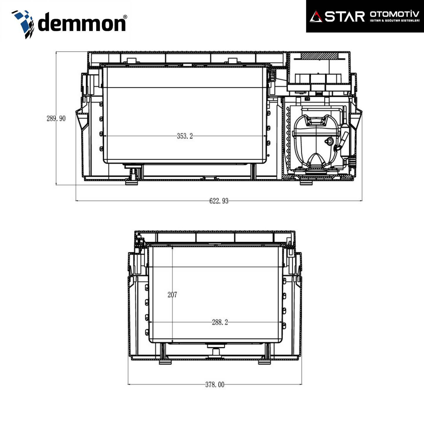 DEMMON DMF-20A ARAÇ BUZDOLABI 20L