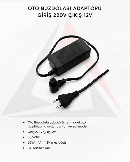 OTO BUZDOLABI ADAPTÖRÜ 220V/12V
